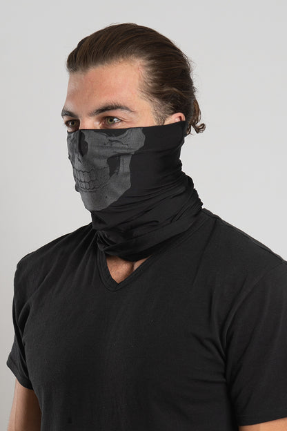 Human Skull (Reflective Ink) Winter Weight EZ Tube