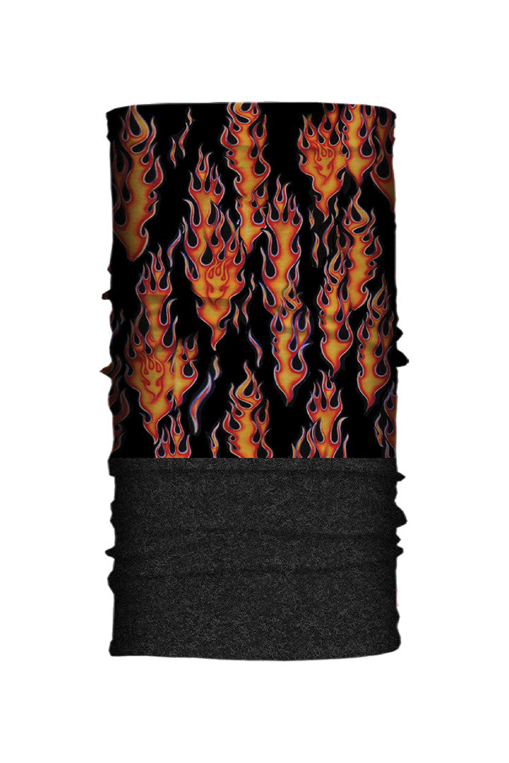  - Multi-Functional Headwear - Vintage Flame Fleece-Neck Tube