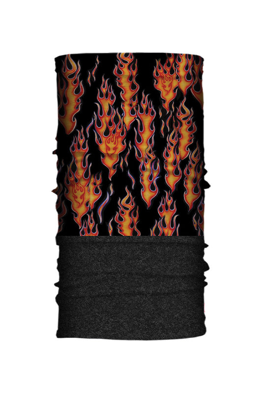  - Multi-Functional Headwear - Vintage Flame Fleece-Neck Tube