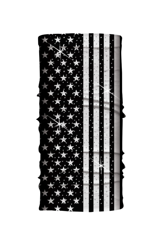 B&W USA Flag w/Gems Soaker EZ Tube