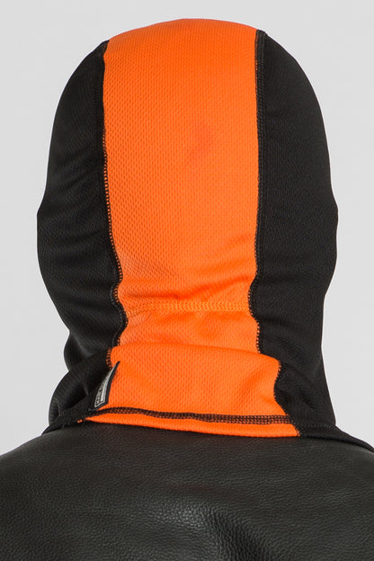 Black w/Orange Stripe (Helmet Liner) Balaclava