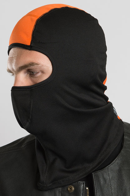 Black w/Orange Stripe (Helmet Liner) Balaclava