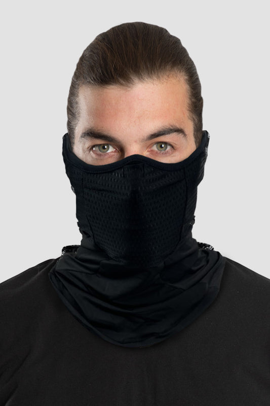 Solid Black Contour Neck Gaiter