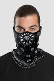 Black Paisley Contour Neck Gaiter