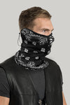 Black Paisley Contour Neck Gaiter