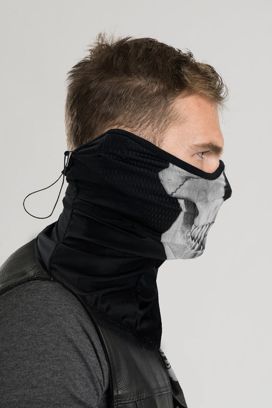 White Skull Contour Neck Gaiter