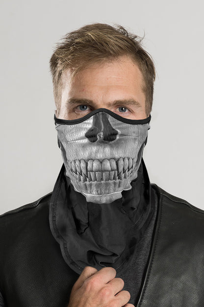 White Skull Contour Neck Gaiter