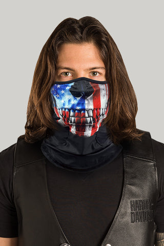 Patriot Skull Contour Neck Gaiter