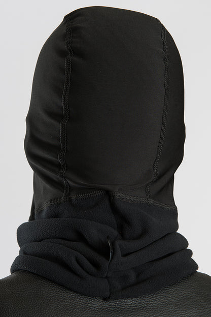 Plain Black w/Neck Fleece (Polar Weight) Balaclava