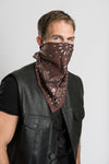 Brown Paisley w/Hidden Route 66 - 22" Bandana