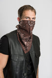 Brown Paisley w/Hidden Route 66 - 22" Bandana