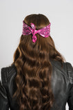 Pink Paisley w/Hidden Butterfly Skulls 22" Bandana