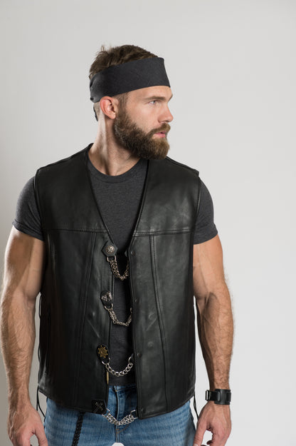 Solid Faded Black  22" Bandana