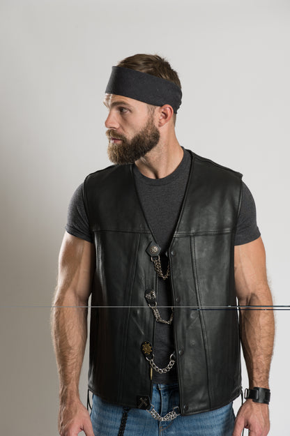 Solid Faded Black  22" Bandana