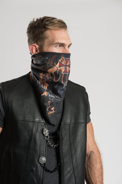 LIVE HARD RIDE FREE 22" Bandana