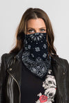 Black Bandana w/Gems 22" Bandana