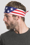 American Flag Pre-Sewn Bandana Headband