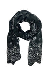 Black Paisley Scarf