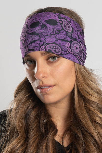 Purple Skull Paisley Ez Bandz Soaker Series