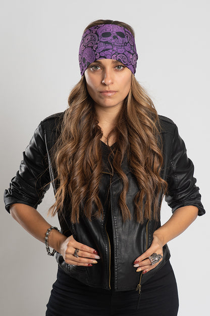 Purple Skull Paisley Ez Bandz Soaker Series