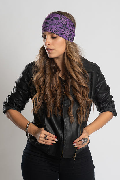 Purple Skull Paisley Ez Bandz Soaker Series