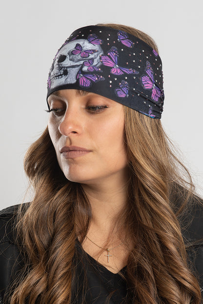 Skull Butterflies w/Gems (Black) Ez Bandz Soaker Series