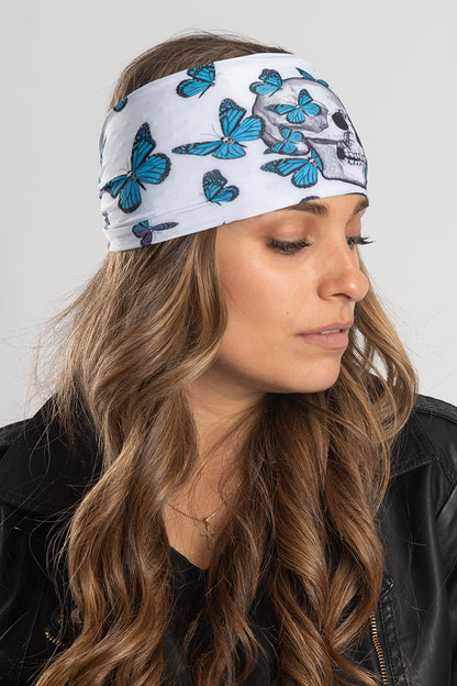 Skull Butterflies w/Gems (White) Ez Bandz Soaker Series