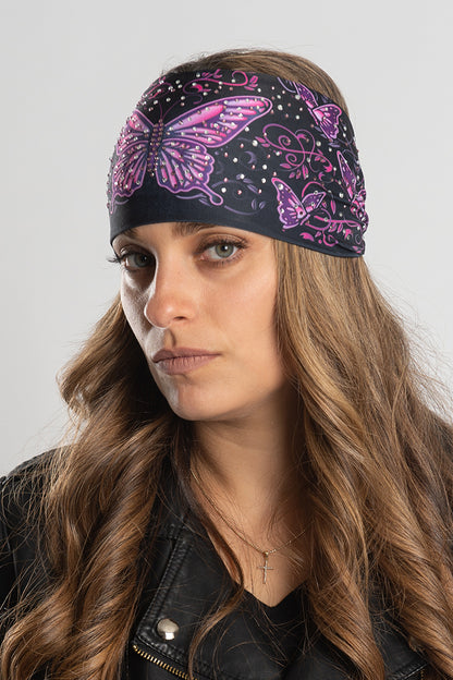 Purple Butterflies w/Gems Ez Bandz Soaker Series