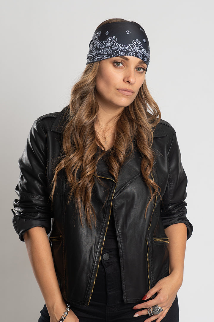 Biker Bandana w/Gems Ez Bandz Soaker Series – Hair Glove
