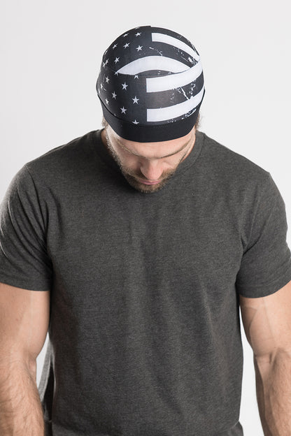 B.W. American Flag Skull Cap Soaker