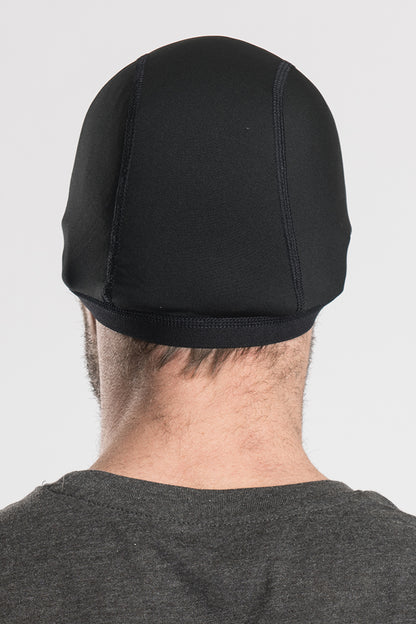 Solid Black Skull Cap Winter Weight