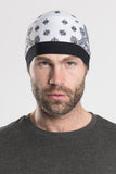 White Paisley Skull Cap Soaker