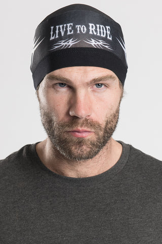 Live to Ride Skull Cap Soaker