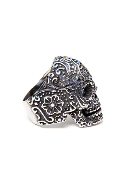  - Stainless Steel Ring - Sugar Skull Ring - 3