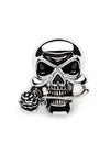 Skull w/Rose Pin