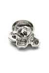 Skull w/Rose Pin
