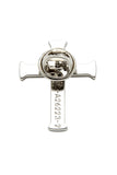 Chrome Cross Pin