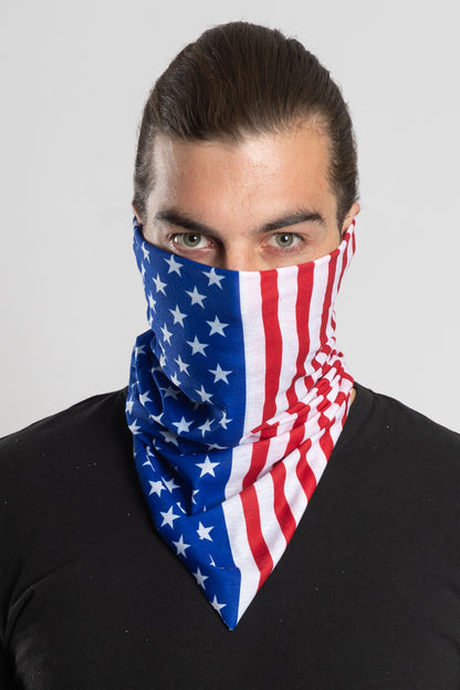 American Flag Bandana Tube