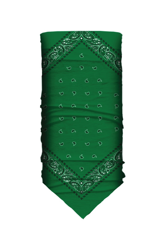 Green Paisley Bandana Tube