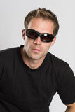 Classic Matte Black Biker Sunglasses