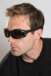 Classic Matte Black Biker Sunglasses