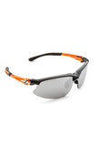 High Performance Metallic Orange Biker Sunglasses