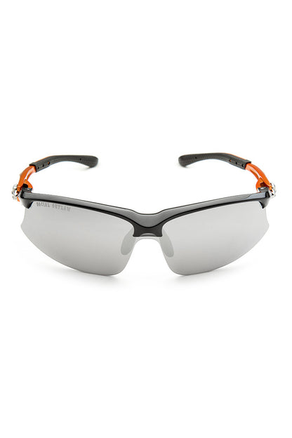 biker goggles sunglasses High Performance Metallic Orange Biker Sunglasses – Hair Glove