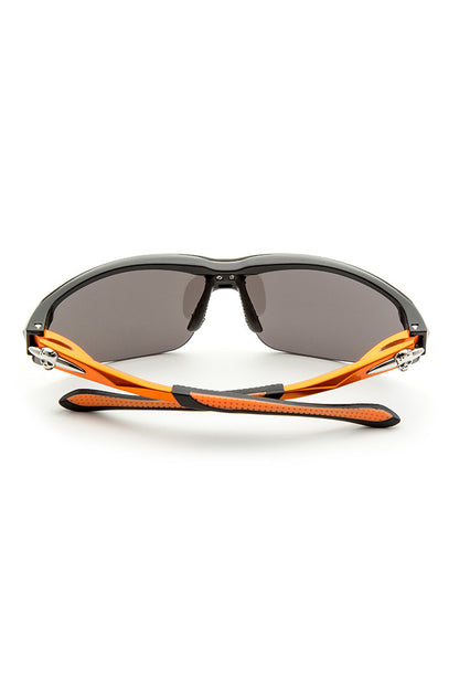 High Performance Metallic Orange Biker Sunglasses