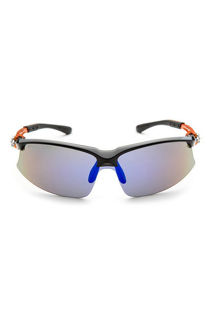 High Performance Metallic Orange Biker Sunglasses