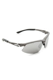 High Performance Matte Gray Biker Sunglasses