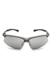 High Performance Matte Gray Biker Sunglasses