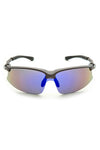 High Performance Matte Gray Biker Sunglasses