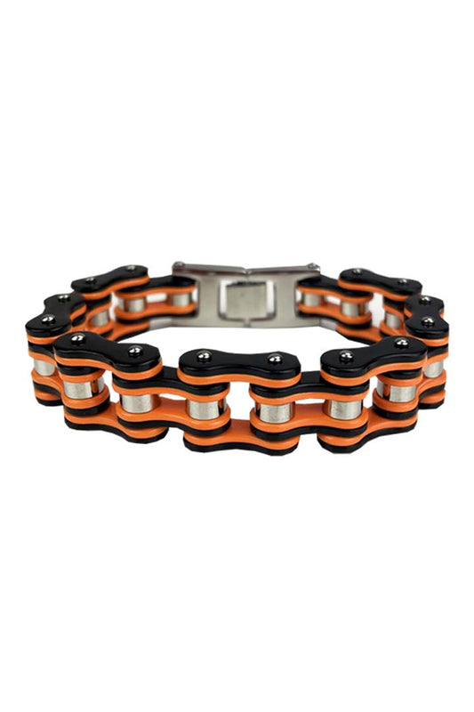 Orange Double Bike Chain (Unisex)