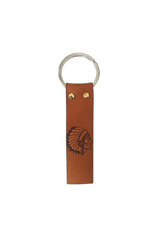 Single Key-Indian Chief Brown Leather